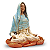Estátua Maria Mãe de Jesus Meditando (18cm) - Imagem 2