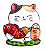 Imã de Geladeira Manekineko em Resina (7cm) - Imagem 5