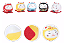 Kit com 5 Daruma Gatinho Colorido em Cerâmica (5cm) - Imagem 6
