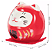 Kit com 5 Daruma Gatinho Colorido em Cerâmica (5cm) - Imagem 5