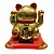 Manekineko Gato da Sorte Dourado com Movimento (11cm) - Imagem 1