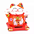Gato da Sorte Manekineko em Cerâmica com Movimento (Vermelho) - Imagem 1