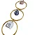 Móbile dos 7 Chakras Dourado com Pedras Naturais (57cm) - Imagem 2