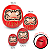 Cofre Boneco Daruma da Fortuna (14cm) - Imagem 4