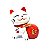 Estátua Gato Manekineko com Saco da Fortuna (6cm) - Imagem 1