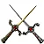 Punhal Athame Cigano com Pedra Vermelha (21cm) - Imagem 1