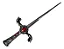 Punhal Athame Cigano com Pedra Vermelha (21cm) - Imagem 4