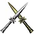 Punhal Athame em Metal do Elemento Ar (10cm) - Imagem 1
