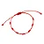 Pulseiras Vermelha 7 Nós de Proteção Kabbalah (Ajustável) - Imagem 1