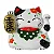 Estátua Manekineko Saúde e Fortuna (Vermelho) - Imagem 1