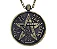 Colar Tetragrammaton em Metal (Ouro Velho) - Imagem 2