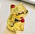 Estátua Manekineko em Porcelana (Dourado) - Imagem 2