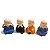 Kit com 4 Monges Não Ouço, Não Falo, Não Vejo e Não Faço o Mal (6cm) - Imagem 1
