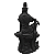 Estátua Deusa Kuan Yin Sentada (Preta) - Imagem 2
