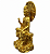 Estátua Deusa Kuan Yin Sobre o Mar e o Sol (Dourada) - Imagem 2