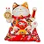 Manekineko em Porcelana com Daruma (25cm) - Imagem 1