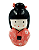 Boneca Kokeshi em Porcelana (10cm) - Imagem 4