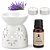 Kit Aromatizador em Cerâmica + Vela Rechaud + Essência (15ml) - Imagem 1