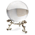Bola de Cristal com Suporte em Metal (10cm) - Imagem 1
