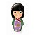 Cofrinho Boneca Kokeshi em Cerâmica (16cm) - Imagem 2