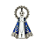 Mini Imã Nossa Senhora Aparecida com Strass (2,5cm) - Imagem 1