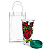 Kit Presente Sacola Cristal e Copo com Tampa Click (Rock’n Rose) - Imagem 1