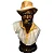 Busto Preto Velho em Resina (23cm) - Imagem 1