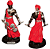 Estátua Orixá Xangô Vermelho em Resina (15cm) - Imagem 2