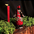 Estátua Orixá Xangô Vermelho em Resina (15cm) - Imagem 6