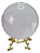 Bola de Cristal com Suporte em Metal Dourado (8cm) - Imagem 1