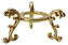 Bola de Cristal com Suporte em Metal Dourado (8cm) - Imagem 4