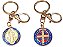 Chaveiro Medalha de São Bento em Metal (8cm) - Imagem 1