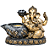 Porta Velas Ganesha com Incensário Cascata (15cm) - Imagem 1