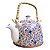 Bule de Chá com Alça e Infusor (900ml) Flores - Imagem 1