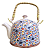 Bule de Chá com Alça e Infusor (900ml) Flores - Imagem 3