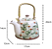Bule de Chá com Alça e Infusor (900ml) Flores - Imagem 5