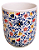 Kit com 4 Copos em Porcelana (150ml) Flores - Imagem 2