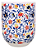 Kit com 4 Copos em Porcelana (150ml) Flores - Imagem 3