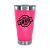 Copo Térmico Liso Rosa Com Tampa Para Personalização 473ml - Imagem 1