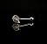 Piercing esqueleto de peixe - Imagem 2
