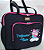 Bolsa com divisões coruja preto pink - Imagem 1