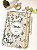 CADERNO FLORAL CINZA - Imagem 1