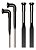 Raio Inox Aero Pillar Com 56 Unid. Everest J-bend Preto - Imagem 1