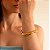 Bracelete Dourado Movimento 72mm - La Jenni - Imagem 2