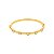 Bracelete Dourado Shine com Strass 68mm - La Jenni - Imagem 1