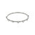 Bracelete Prateado Shine com Strass 68mm - La Jenni - Imagem 1
