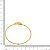 Bracelete Dourado Trevo Off White 68mm - La Jenni - Imagem 3
