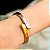Bracelete Duo Orgânica Ouro com Níquel 69mm - La Jenni - Imagem 2