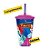 COPO 600 ML C/TPA E CANUDO PRINCESS - Imagem 1
