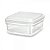 POTE QUADRADO GOLD GG 2 PCS TRANSP DESMONT - Imagem 1